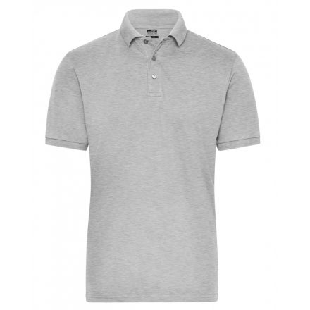 James&Nicholson SOLID BIO Stretch piké póló JN1806 grey-heather 3XL