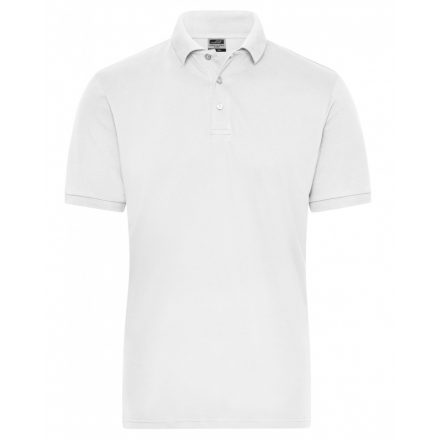 James&Nicholson SOLID BIO Stretch piké póló JN1806 white 3XL