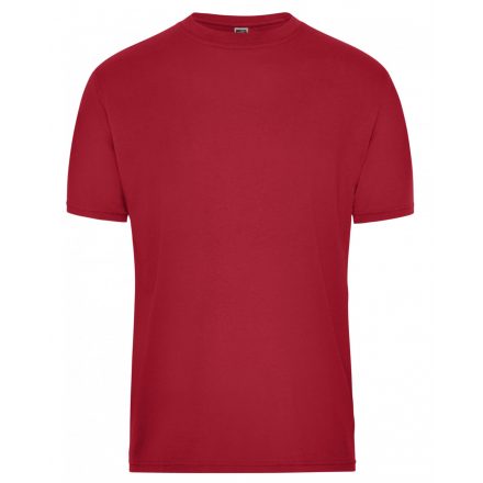 James&Nicholson SOLID BIO munkapóló JN1808 red 3XL