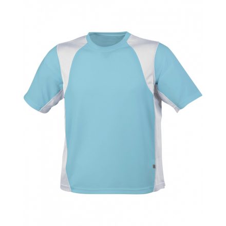 James&Nicholson J&N Men's Running-T futópóló JN306 ocean/white 3XL