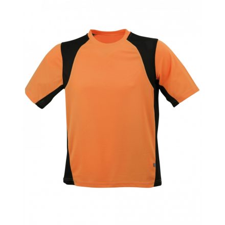 James&Nicholson J&N Men's Running-T futópóló JN306 orange/black 3XL