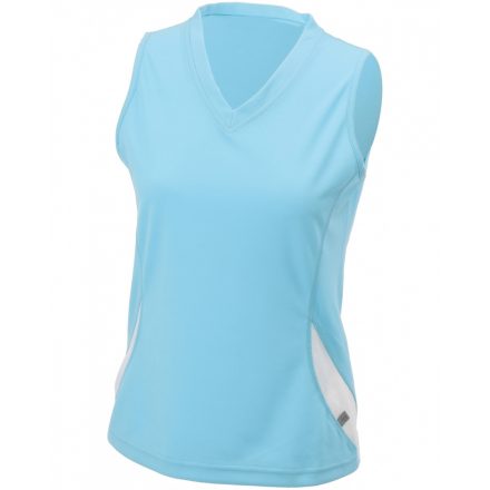 James&Nicholson J&N Ladies' Running futótrikó JN315 ocean/white XXL