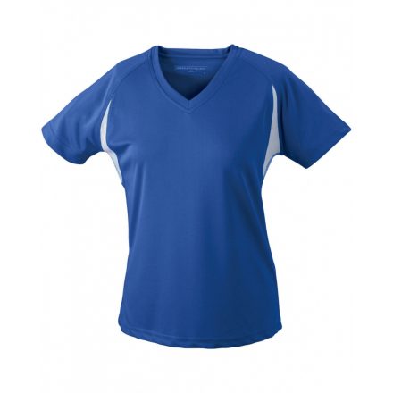 James&Nicholson J&N Ladies' Running-T női futópóló JN316 royal/white XXL