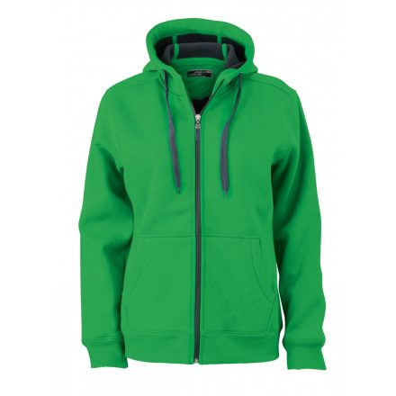 James&Nicholson J&N Ladies' Doubleface Jacket JN354 fern-green/graphite L