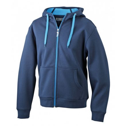 James&Nicholson J&N Ladies' Doubleface Jacket JN354 navy/aqua L