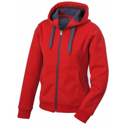 James&Nicholson J&N Ladies' Doubleface Jacket JN354 red/carbon L