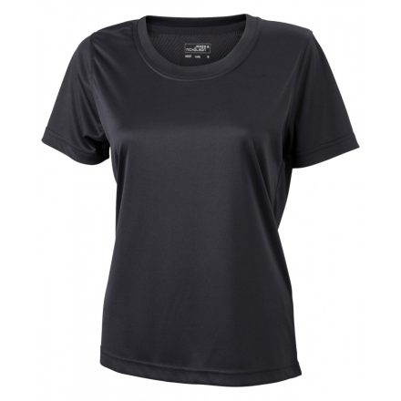 James&Nicholson Ladies' Active-T technikai póló JN357 black 3XL