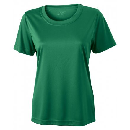 James&Nicholson Ladies' Active-T technikai póló JN357 green 3XL