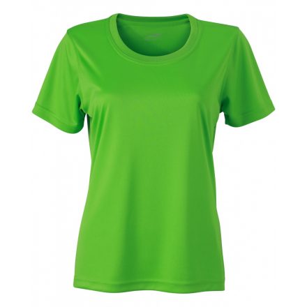 James&Nicholson Ladies' Active-T technikai póló JN357 lime-green 3XL