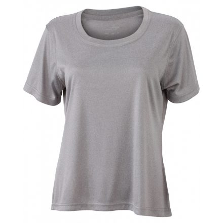 James&Nicholson Ladies' Active-T technikai póló JN357 light-melange 3XL