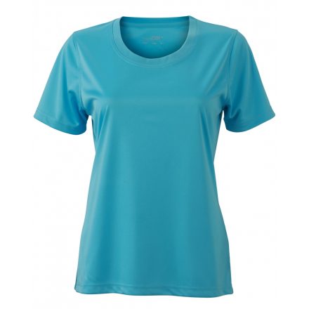 James&Nicholson Ladies' Active-T technikai póló JN357 pacific 3XL