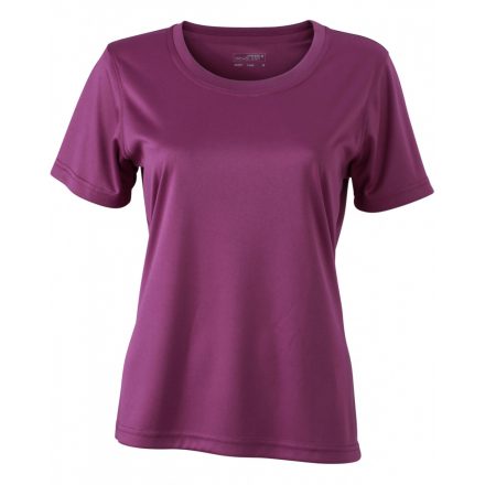 James&Nicholson Ladies' Active-T technikai póló JN357 purple L