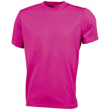 James&Nicholson Men's Active-T technikai póló JN358 pink 3XL