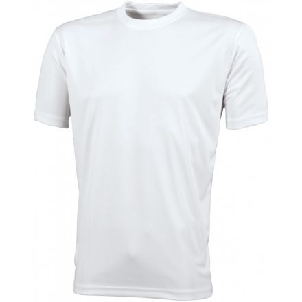 James&Nicholson Men's Active-T technikai póló JN358 white 3XL