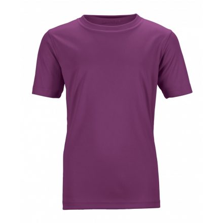 James&Nicholson Active-T Junior technikai póló JN358K purple L