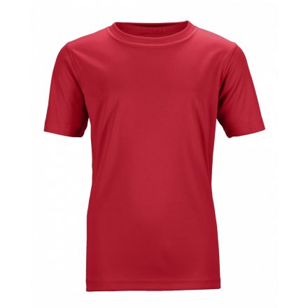 James&Nicholson Active-T Junior technikai póló JN358K red L