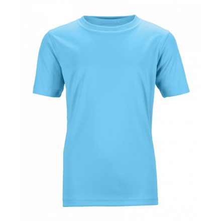 James&Nicholson Active-T Junior technikai póló JN358K turquoise L