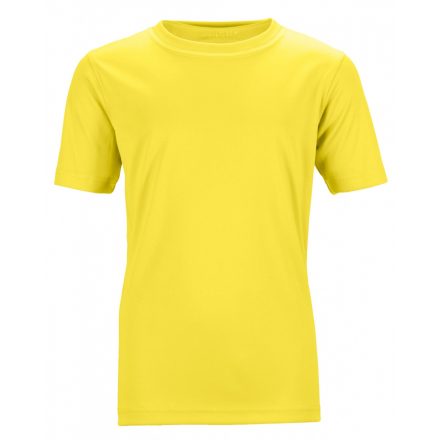 James&Nicholson Active-T Junior technikai póló JN358K yellow L