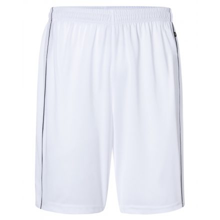 James&Nicholson Team sportnadrág JN387 white/black L