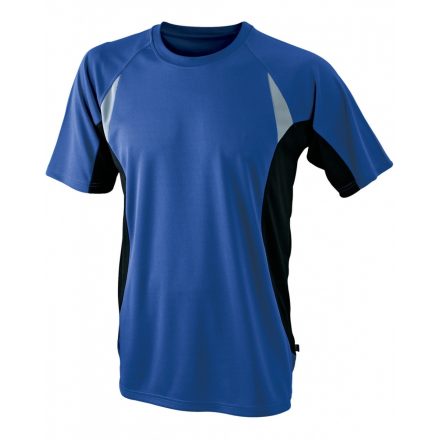 James&Nicholson J&N Men's Running-T futópóló JN391 royal/black 3XL