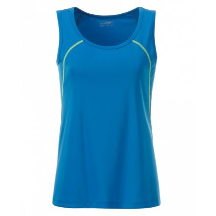 James&Nicholson J&N Sports Tanktop női trikó JN493 bright-blue/bright-yellow L