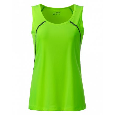 James&Nicholson J&N Sports Tanktop női trikó JN493 bright-green/black L