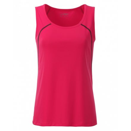 James&Nicholson J&N Sports Tanktop női trikó JN493 bright-pink/titan L