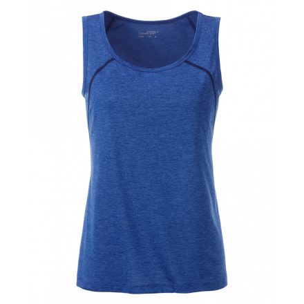 James&Nicholson J&N Sports Tanktop női trikó JN493 blue-melange/navy L