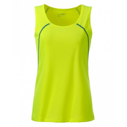 James&Nicholson J&N Sports Tanktop női trikó JN493 bright-yellow/bright-blue L