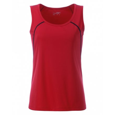 James&Nicholson J&N Sports Tanktop női trikó JN493 red/black L