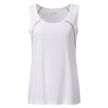 James&Nicholson J&N Sports Tanktop női trikó JN493 white/silver L