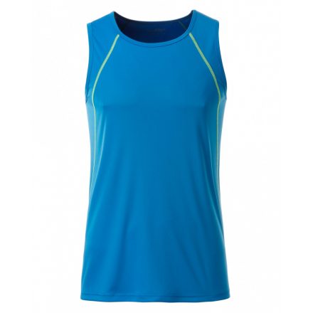 James&Nicholson J&N Sports Tanktop férfi trikó JN494 bright-blue/bright-yellow M