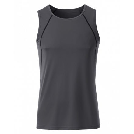 James&Nicholson J&N Sports Tanktop férfi trikó JN494 titan/black L