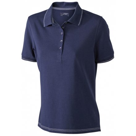 James&Nicholson J&N Ladies' Elastic Polo női galléros póló JN568 navy/white L