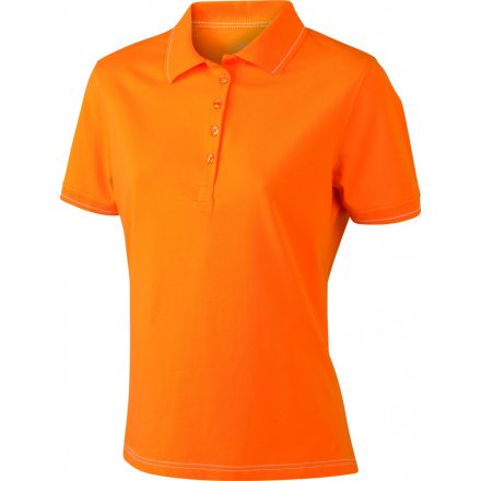 James&Nicholson J&N Ladies' Elastic Polo női galléros póló JN568 orange/white L