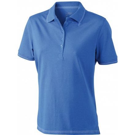 James&Nicholson J&N Ladies' Elastic Polo női galléros póló JN568 royal/white L