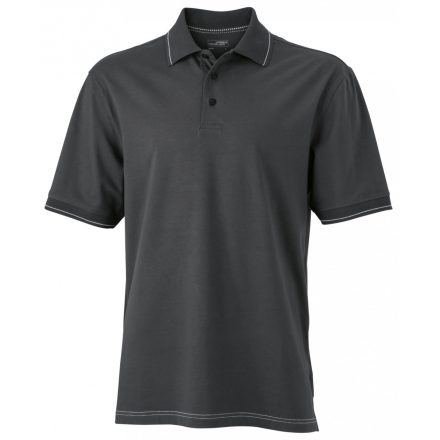 James&Nicholson J&N Men's Elastic Polo galléros póló JN569 graphite/white 3XL