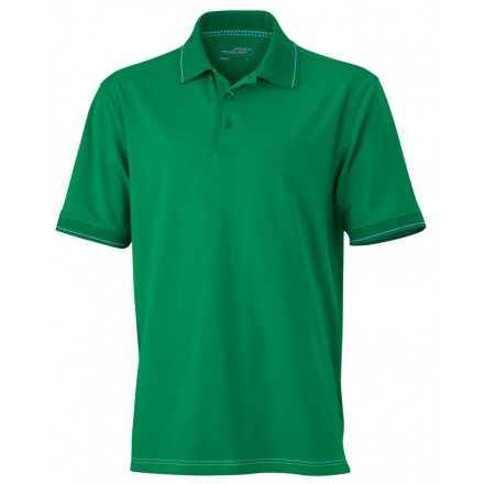 James&Nicholson J&N Men's Elastic Polo galléros póló JN569 irish-green/white 3XL