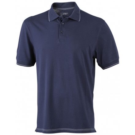 James&Nicholson J&N Men's Elastic Polo galléros póló JN569 navy/white 3XL