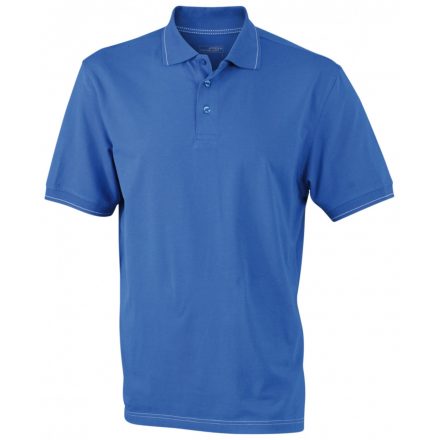 James&Nicholson J&N Men's Elastic Polo galléros póló JN569 royal/white 3XL