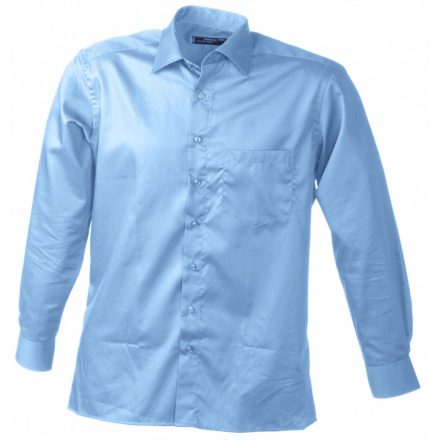 James&Nicholson J&N Business hosszú ujjú férfi ing JN606 light-blue 3XL