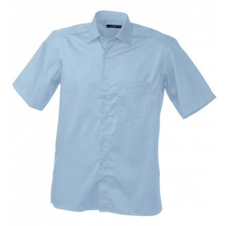 James&Nicholson J&N Business rövid ujjú férfi ing JN607 light-blue 3XL