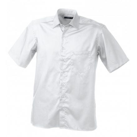 James&Nicholson J&N Business rövid ujjú férfi ing JN607 white 3XL