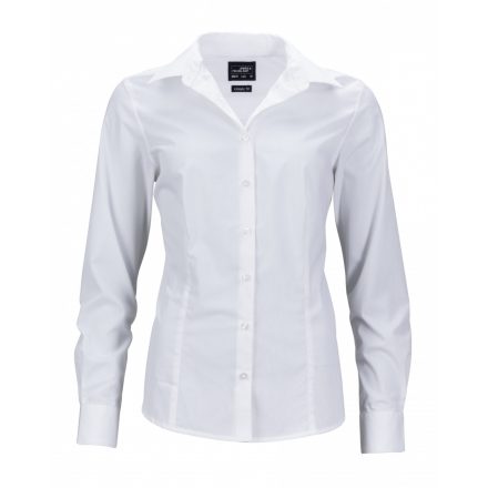 James&Nicholson J&N Business hosszú ujjú női blúz JN641 white 3XL