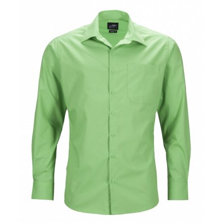 James&Nicholson J&N Business hosszú ujjú férfi ing JN642 lime-green 3XL