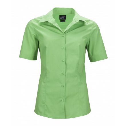 James&Nicholson J&N Business rövid ujjú női blúz JN643 lime-green 3XL