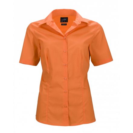 James&Nicholson J&N Business rövid ujjú női blúz JN643 orange XXL