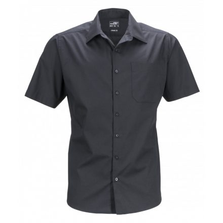 James&Nicholson J&N Men's Business Shirt Shortsleeve JN644 black L