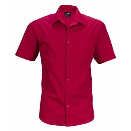 James&Nicholson J&N Men's Business Shirt Shortsleeve JN644 red L