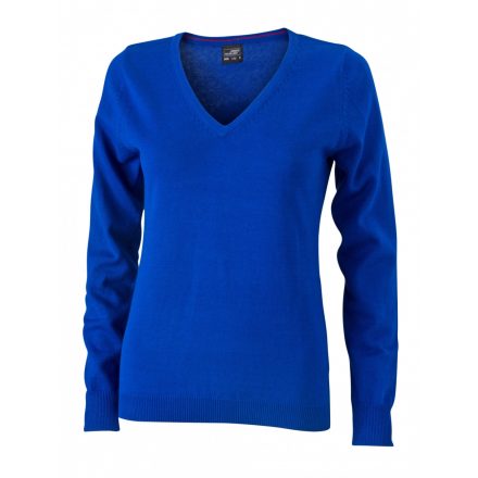 James&Nicholson J&N Ladies' V-Neck Pullover JN658 royal L